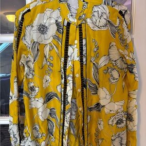 Anthropologie Catriona Silk Shirt Vineet Bahl